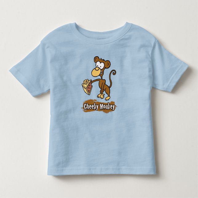 Camiseta De Bebé Diseño de Personalizado de monos Cheeky (Anverso)