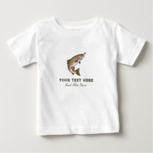 Camiseta De Bebé Diseño de pesca de trucha – Amante de la pesca per