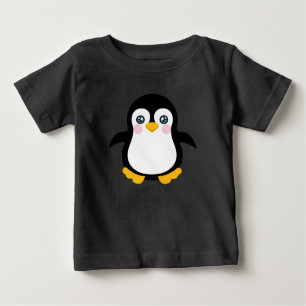 Camiseta De Bebé Diseño de pingüino de dibujos animados lindo