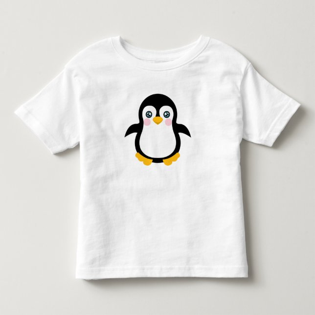Camiseta De Bebé Diseño de pingüino Personalizado (Anverso)