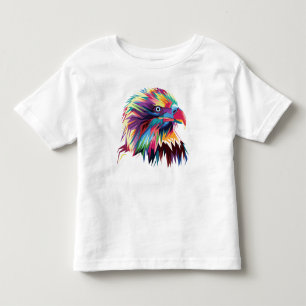 Camiseta De Bebé Diseño de Prismático Geométrico de Águila Calva-80