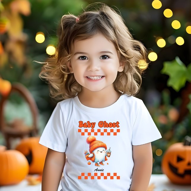 Camiseta De Bebé Diseño de regalo de Halloween con el nombre person (Subido por el creador)