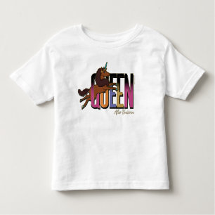 Camiseta De Bebé Diseño de Reina de Afro Unicornio