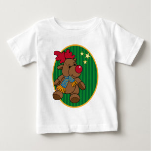 Camiseta De Bebé Diseño de renos lindo y colorido