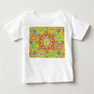 Camiseta De Bebé Diseño de Símbolos de Paz