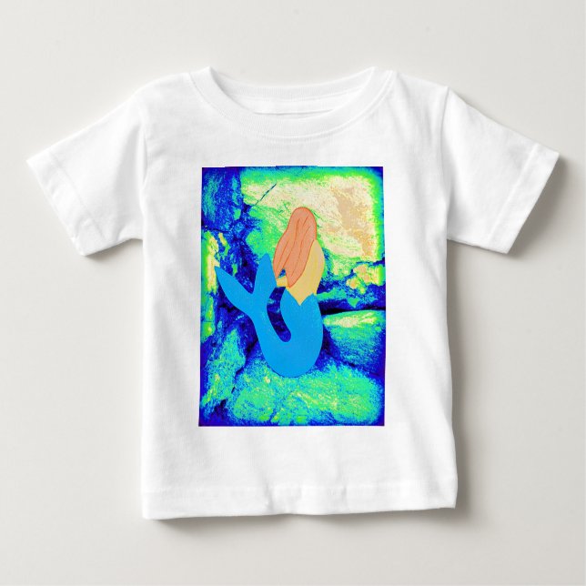 Camiseta De Bebé diseño de sirena (Anverso)