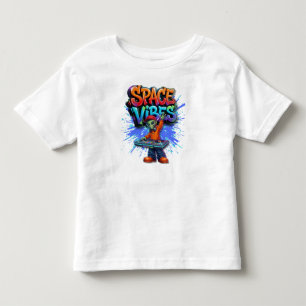 Camiseta De Bebé Diseño de Streetwear de Música DJ Alien Vibes Espa
