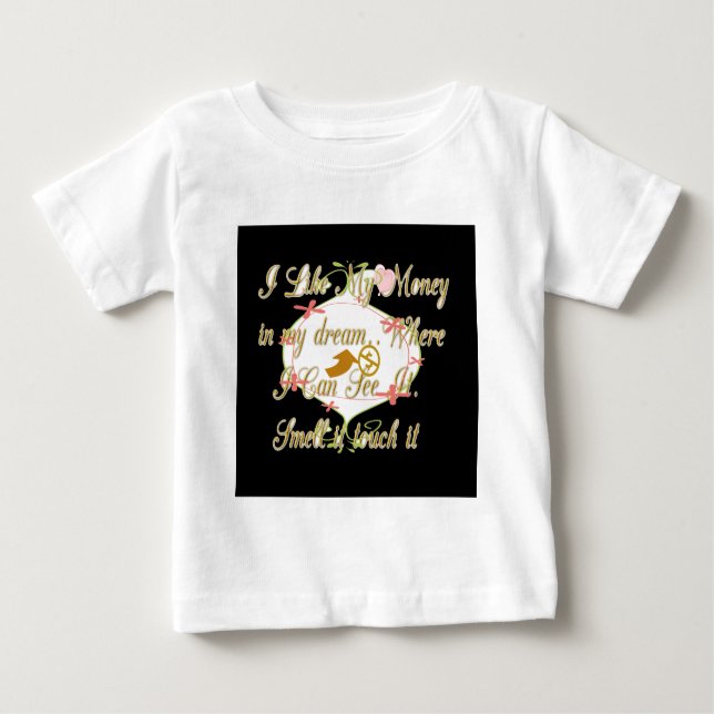 Camiseta De Bebé Diseño de sueño de bolso de dinero (Anverso)