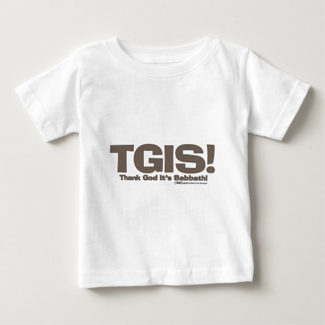 Camiseta De Bebé Diseño de TGIS Sabbath (Anverso)