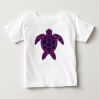 Diseño de tortuga marina de neón verde