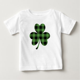 Camiseta De Bebé Diseño de trébol de shamrock de cuadros Búfalo ver