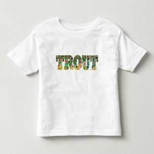Camiseta De Bebé Diseño de trucha marrón