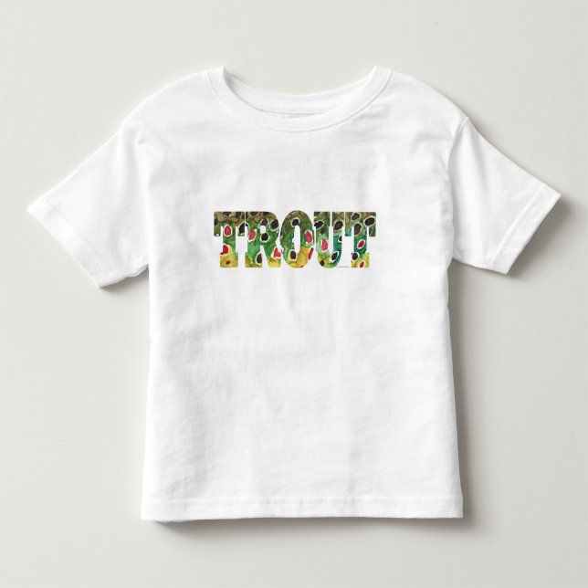 Camiseta De Bebé Diseño de trucha marrón (Anverso)
