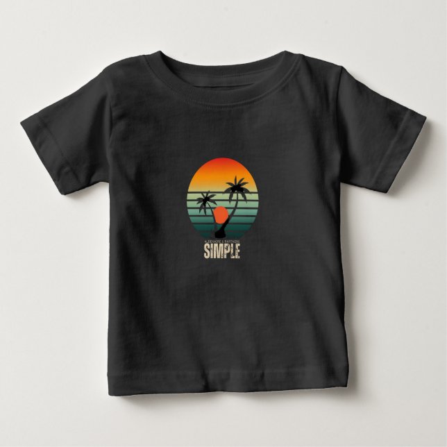 Camiseta De Bebé Diseño de verano con inspiración (Anverso)