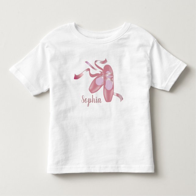 Camiseta De Bebé Diseño de zapatos de ballet (Anverso)