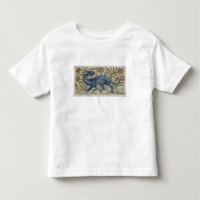 Diseño del "dragón" para una teja (w/c en el