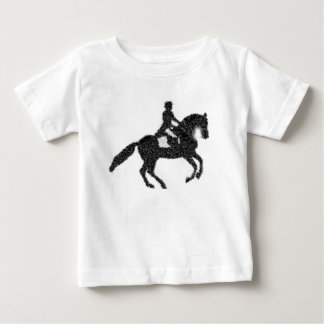 Camiseta De Bebé Diseño del mosaico del caballo y del jinete del