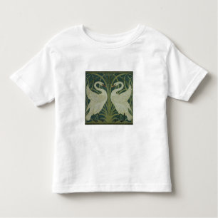Camiseta De Bebé Diseño del papel pintado del "cisne, de la