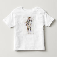 Diseño del traje para el Harlequin, de la bella