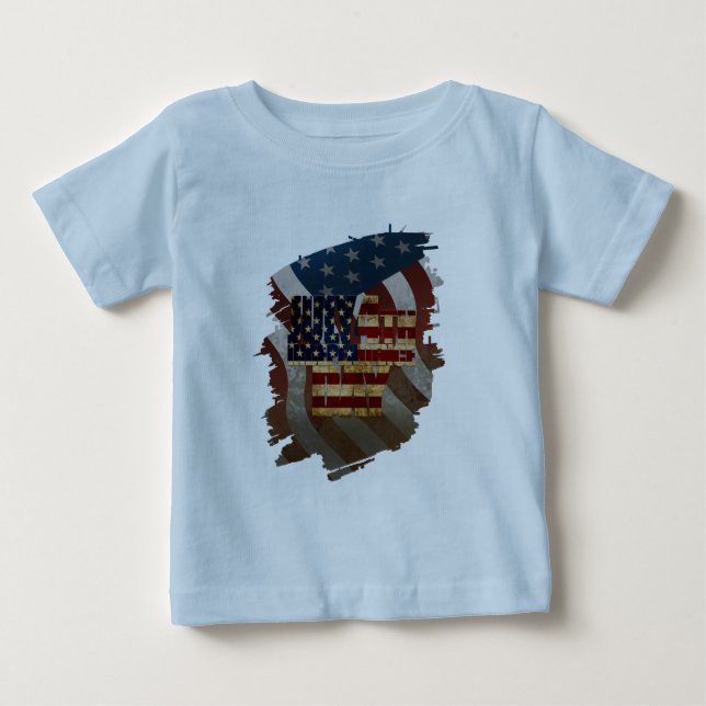 Camiseta De Bebé Diseño del Viejo 4 de Julio Día de la Independenci (Anverso)