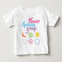 Diseño delgado del grupo de galaxias de flores