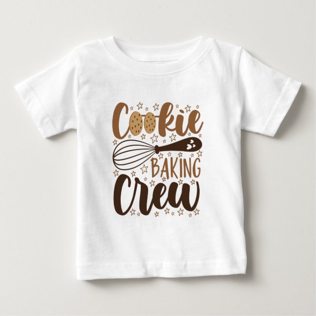 Camiseta De Bebé Diseño divertido de galletas de pan (Anverso)