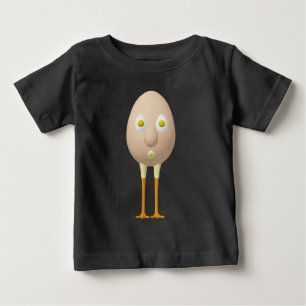 Camiseta De Bebé Diseño divertido de personajes de huevo RG y RA
