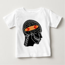 Camiseta De Bebé Diseño divertido de tabla de surf en radiografía d