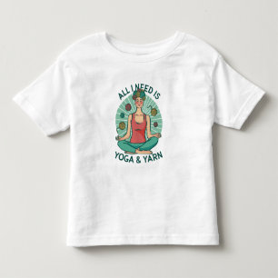 Camiseta De Bebé Diseño divertido de tejer yoga