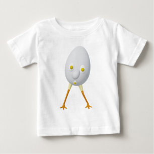 Camiseta De Bebé Diseño divertido del personaje de huevo RG y RA