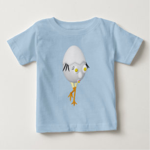 Camiseta De Bebé Diseño divertido del personaje de huevo RG y RA