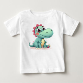 Camiseta De Bebé Diseño divertido y juguetón de dinosaurio para niñ