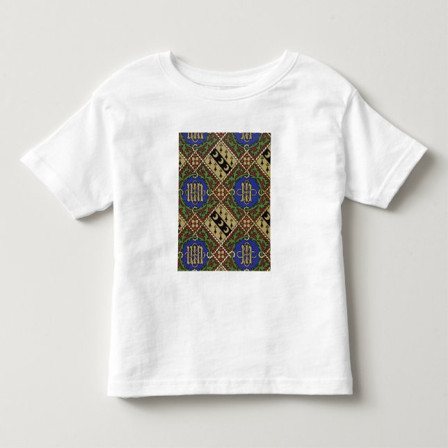 Camiseta De Bebé Diseño eclesiástico del papel pintado de la (Anverso)