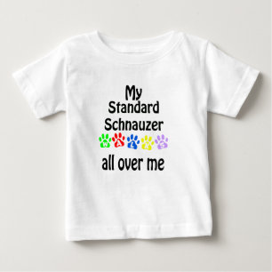 Camiseta De Bebé Diseño estándar de Walks Schnauzer