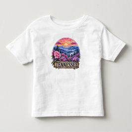 Camiseta De Bebé Diseño Floral del Estado de Tennessee