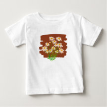Diseño floral rústico sobre fondo marrón