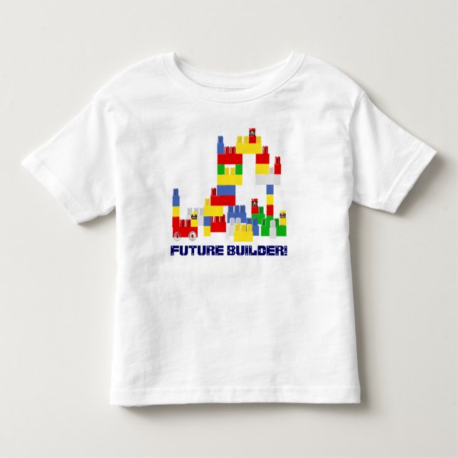 Camiseta De Bebé Diseño FUTURO lindo del CONSTRUCTOR con - los (Anverso)