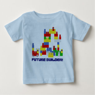 Camiseta De Bebé Diseño FUTURO lindo del CONSTRUCTOR con - los