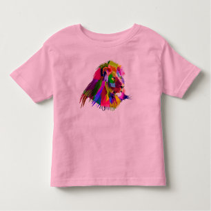 Camiseta De Bebé Diseño geométrico de cabeza de león