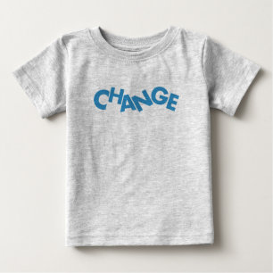 Camiseta De Bebé Diseño gráfico moderno, creativo y lúdico del Camb