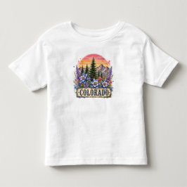 Camiseta De Bebé Diseño gráfico PNG de montañas vintage de Colorado