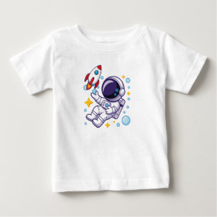 Camiseta De Bebé Diseño Hermoso Astronauta