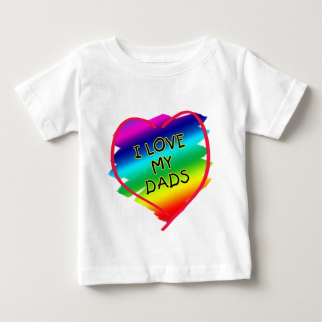 Camiseta De Bebé Diseño impresionante para los papás gay (Anverso)