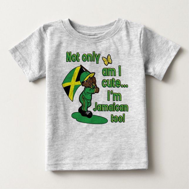Camiseta De Bebé Diseño jamaicano del bebé (Anverso)