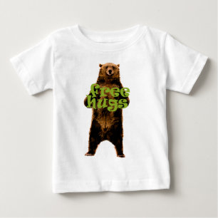 Camiseta De Bebé diseño libre lindo y mimoso del oso de los abrazo