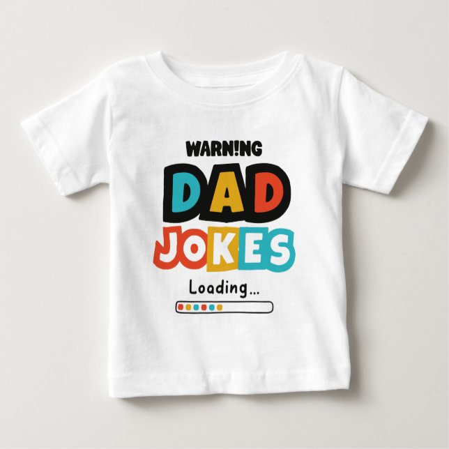 Camiseta De Bebé Diseño lindo Chistes de papá cargando para el día  (Anverso)