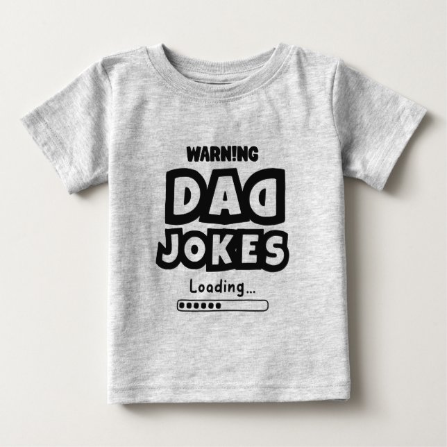 Camiseta De Bebé Diseño lindo Chistes de papá cargando para el día  (Anverso)