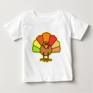 Camiseta De Bebé Diseño lindo de la acción de gracias del dibujo