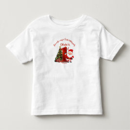 Camiseta De Bebé Diseño mágico de cumpleaños de Santa para niños