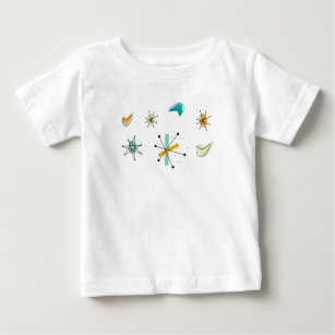 Camiseta De Bebé diseño moderno de los mediados de siglo de los
